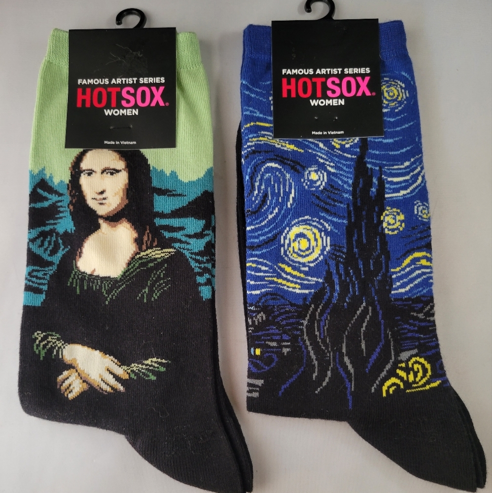 NWT Unisex Famous Artist Series Hot Sox Socks